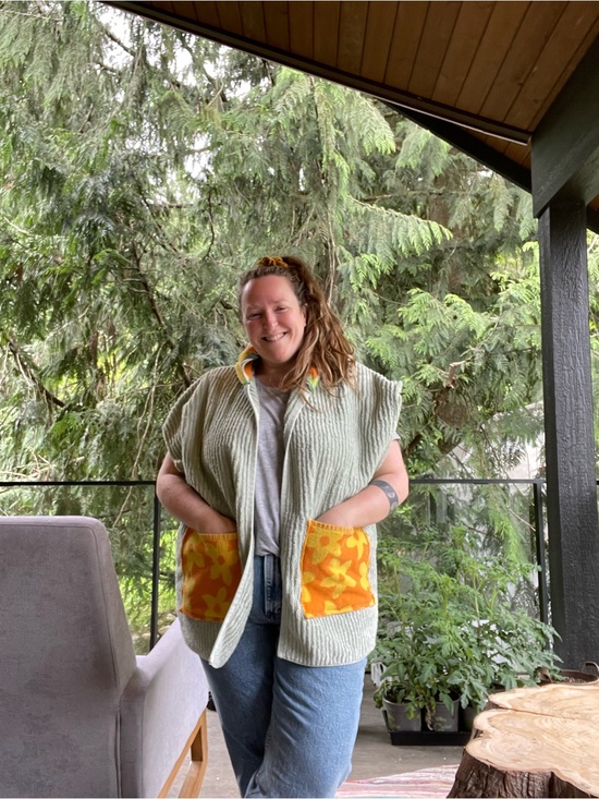 Handmade Tops - 17. Handmade soft towel cardigan with hood OS